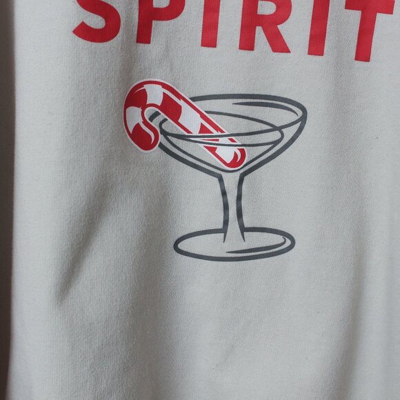 Ugly Christmas Sweater Men Medium Tan Full Of Holiday Spirit - Picture 6 of 8